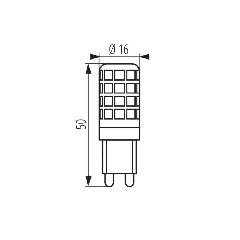 Led капсула 4w, g9, топла светлина, kanlux, zubi led, 3000k, 520lm, 24526